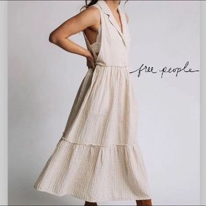 FREE PEOPLE Saffron Flower Midi Dress NWT